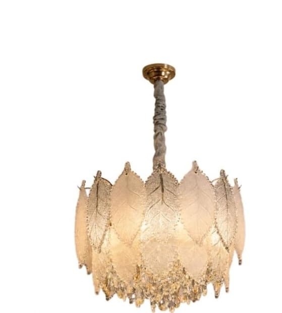 Botanical Leaf Crystal Chandelier