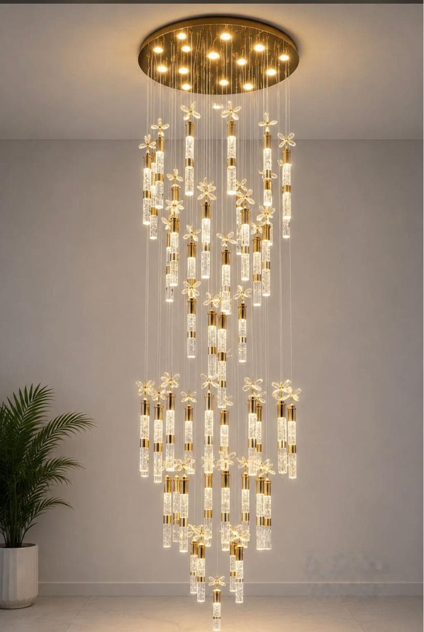 Floral Bloom Cluster Chandelier
