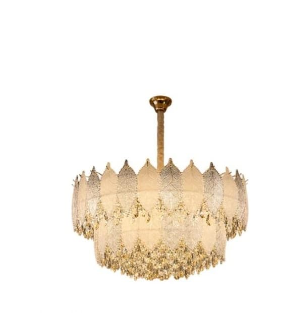 Peacock Leaf Crystal Chandelier — Grand